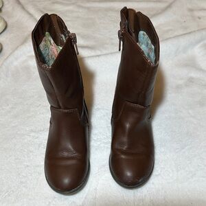 Cat & Jack Brown Leather riding Boots size 11